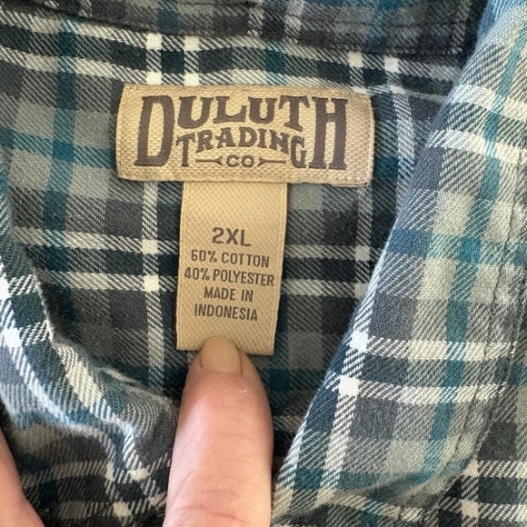 Duluth Men’s 2XL Long Sleeve Plaid Button Up Shirt NWOT - Picture 13 of 14